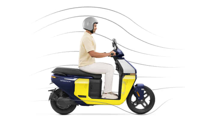 TVS Orbiter Comfort-Focused Design with 14? Front Wheel