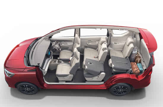 Ertiga Comfortable Three-Row Seating