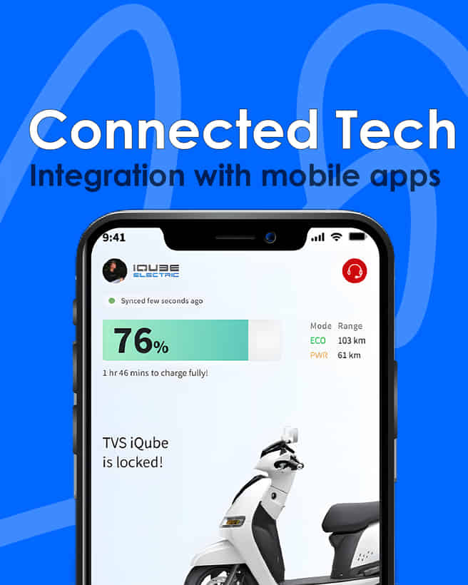 TVS iQube Electric Connected Tech