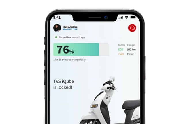 TVS iQube Electric Connected Tech