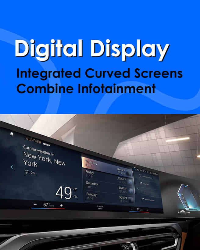 BMW 3 Series LWB Curved Digital Display