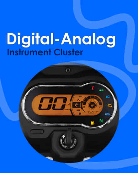 Hero Splendor Plus Xtec Digital-Analog Instrument Cluster - 