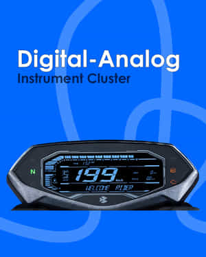 Pulsar NS 125 Digital-Analog Instrument Cluster Pulsar NS 125 Digital-Analog Instrument Cluster