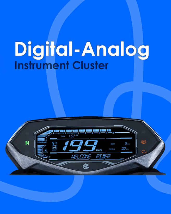 Bajaj Pulsar NS 125 Digital-Analog Instrument Cluster 
