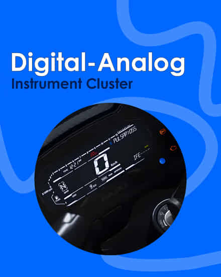 Bajaj Pulsar RS 200 Digital - Analogue Instrument Cluster