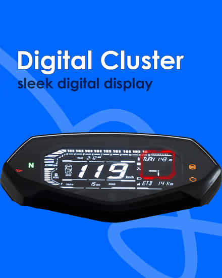 Bajaj Pulsar N160 Digital Cluster 