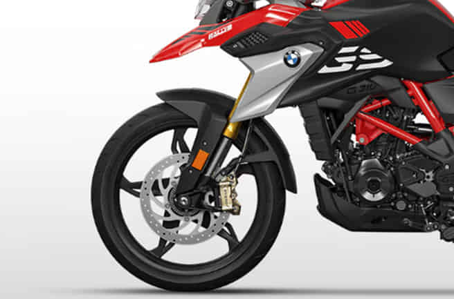 BMW G 310 GS 2020-2026 Dual-Channel ABS with Off-Road Mode (Switchable)