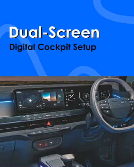 KIA Syros Dual-Screen Digital Cockpit Setup