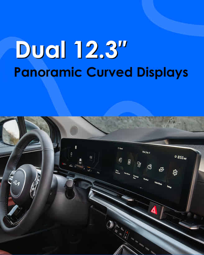 KIA Carnival Dual 12.3? Panoramic Curved Displays