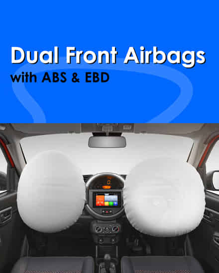 Maruti Suzuki S-Presso Dual Front Airbags with ABS & EBD