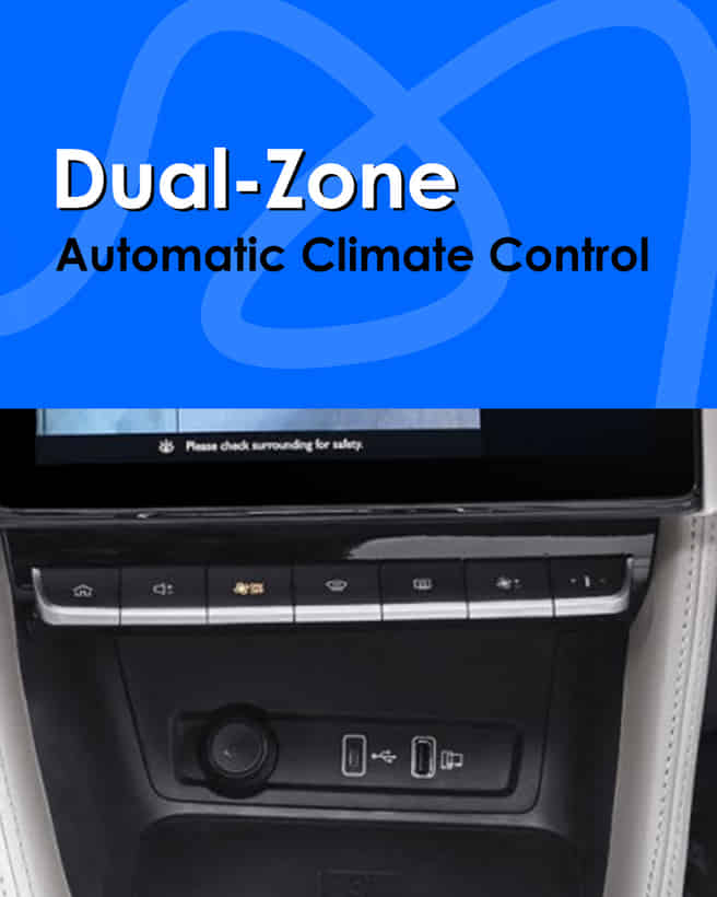 MG ZS EV Dual?Zone Automatic Climate Control