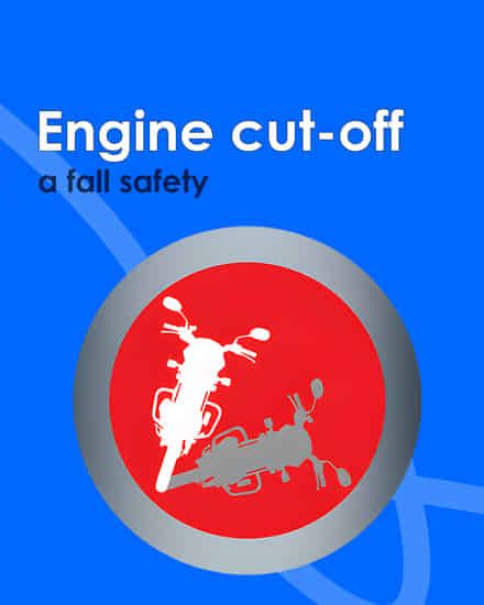 Hero HF Deluxe Engine cut-off a fall safety 