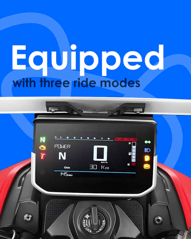 Hero Xtreme 125R Equipped with three ride modes