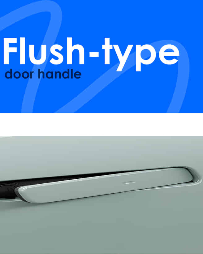 KIA Seltos Flush-type door handles