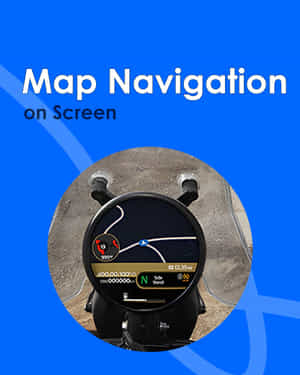 Himalayan 450 Full Map Navigation on Screen
