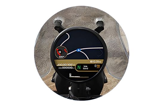 Himalayan 450 Full Map Navigation on Screen