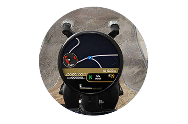 Royal Enfield Himalayan 450 Full Map Navigation on Screen