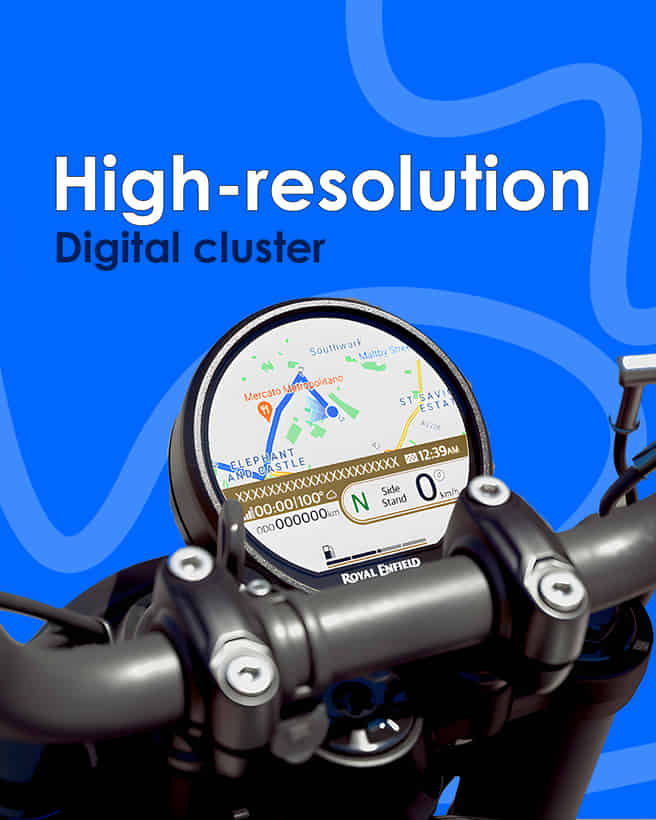 Royal Enfield Guerrilla 450 Fully Digital Cluster