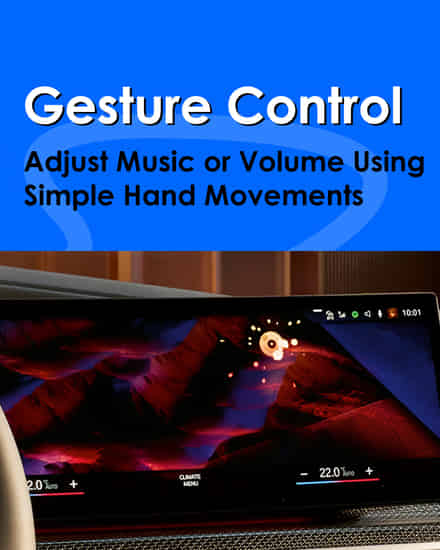 BMW 3 Series Gran Limousine Gesture Control for Infotainment