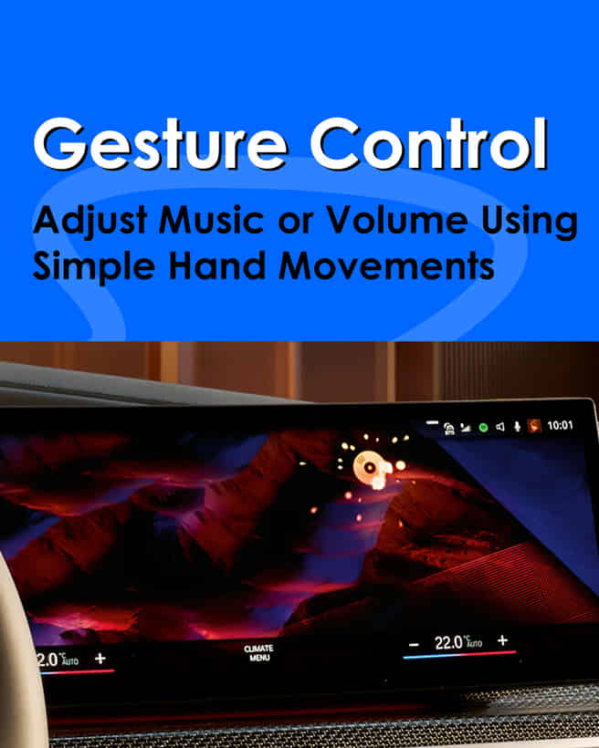 BMW 3 Series LWB Gesture Control for Infotainment