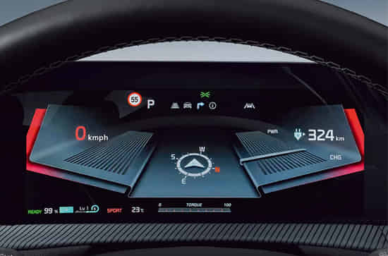 EV6 High Resolution Digital Instrument Cluster