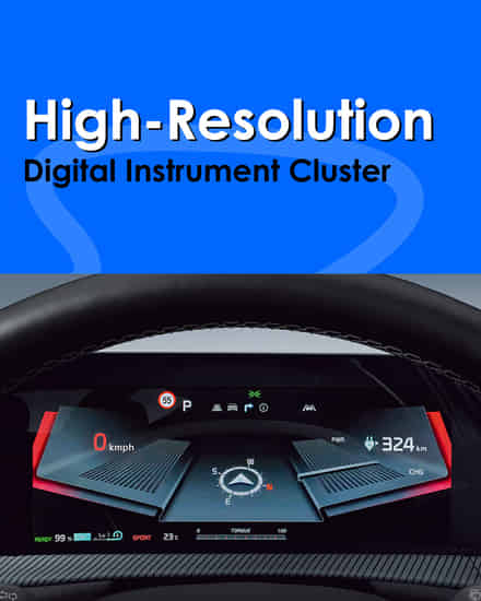 KIA EV6 High?Resolution Digital Instrument Cluster