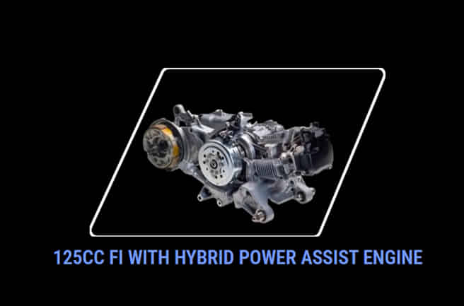 Yamaha RayZR 125 Fi-Hybrid Street Rally Hybrid Power Assist System (SMG)
