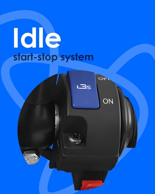 Hero Splendor Plus Idle start-stop system 