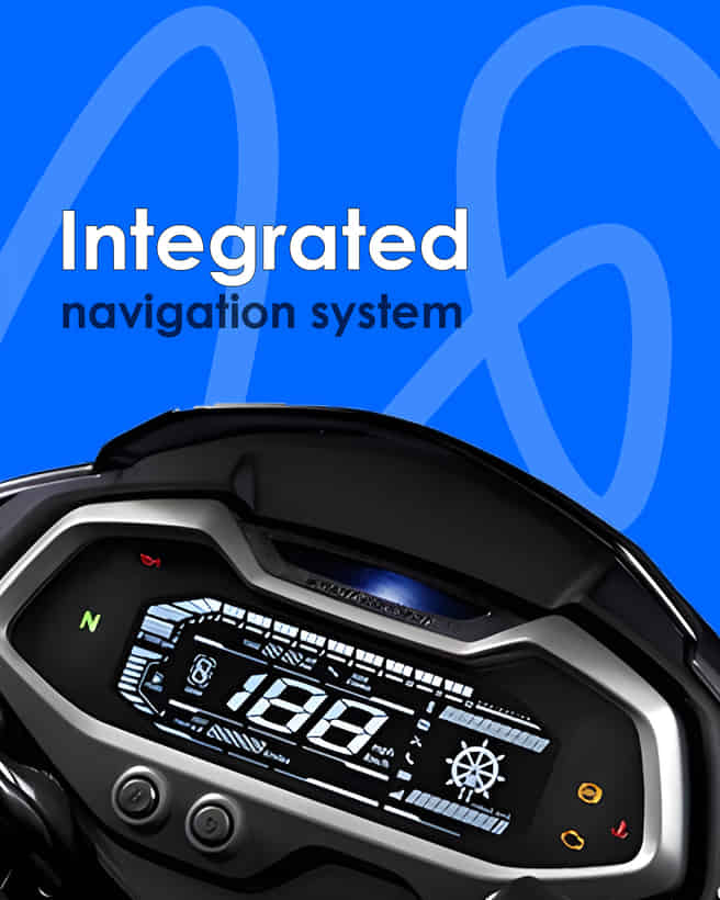 Bajaj Pulsar NS200 Integrated navigation system 