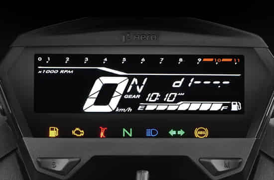 Xtreme 160R BS6 LCD display
