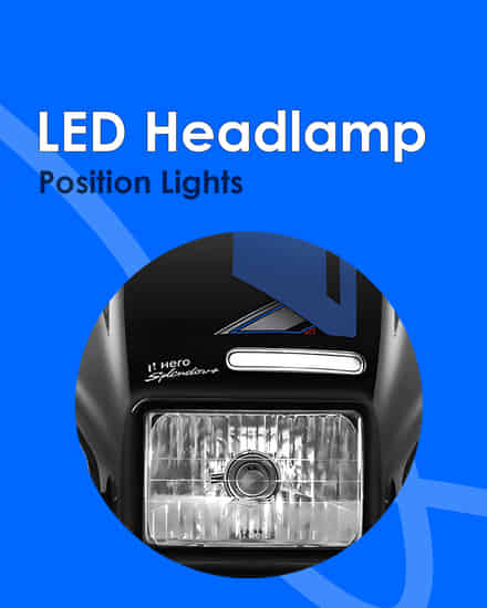Hero Splendor Plus Xtec LED Headlamp Position Lights