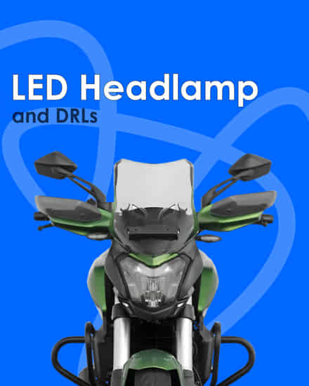 Bajaj Dominar 400 LED Headlamp and DRLs