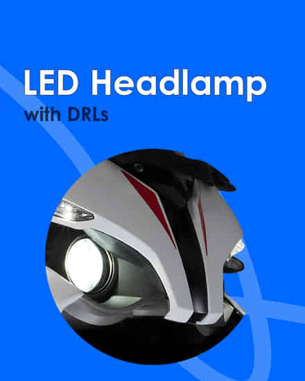 Bajaj Pulsar RS 200  LED Headlamps with DRLs 