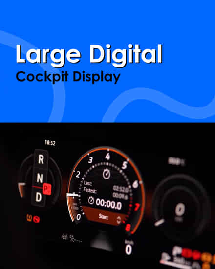 Volkswagen Golf GTI Large Digital Cockpit Display