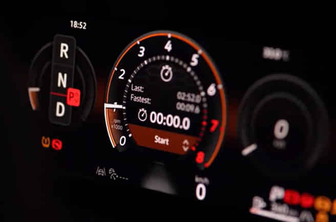 Volkswagen Golf GTI Large Digital Cockpit Display