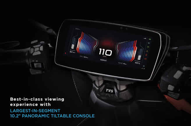 TVS X EV Large Digital Display & Smart Connectivity TVS X EV Large Digital Display & Smart Connectivity