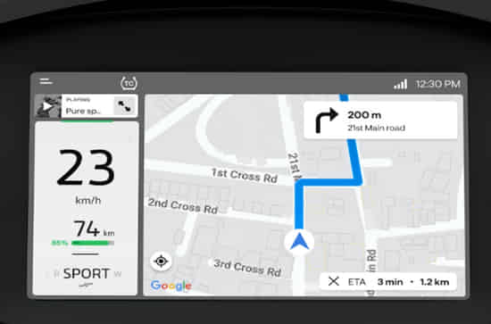 450X Large Touchscreen Dashboard