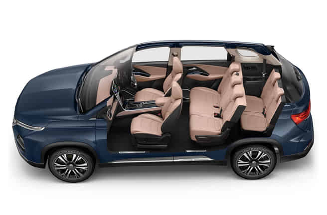 MG Hector Plus Leatherette Seats with Ventilation