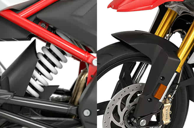 BMW G 310 GS 2020-2026 Long-Travel Suspension (180 mm Front / 170 mm Rear)