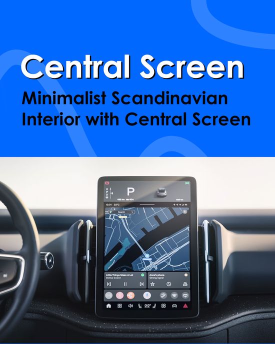 EX30 Minimalist Scandinavian Interior with Central Screen