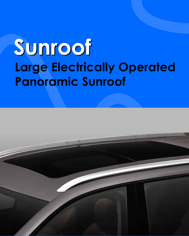 MG Gloster Panoramic sunroof