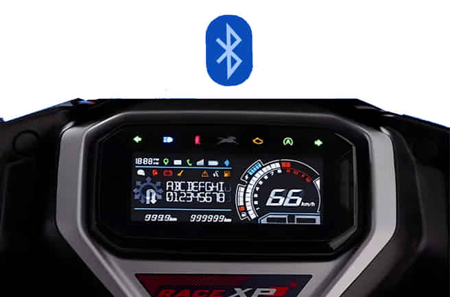 TVS NTORQ 125 Performance Oriented Digital Cluster