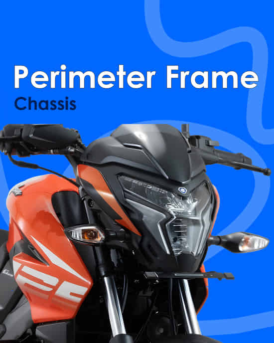 Pulsar NS 125 Perimeter Frame Chassis