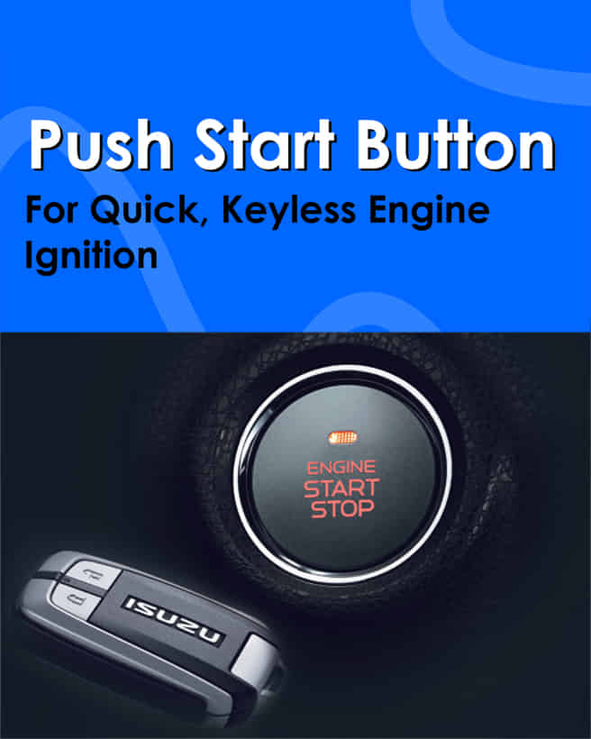 Isuzu MU-X Push Start Button