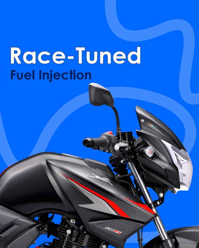 TVS Apache RTR 160 Race-Tuned Fuel Injection
