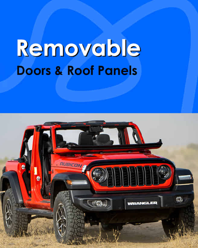 Jeep Wrangler Removable Doors & Roof Panels