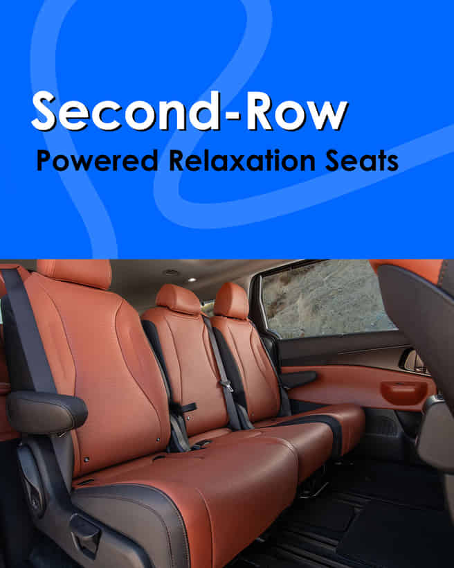 KIA Carnival Second-Row Powered Relaxation Seats