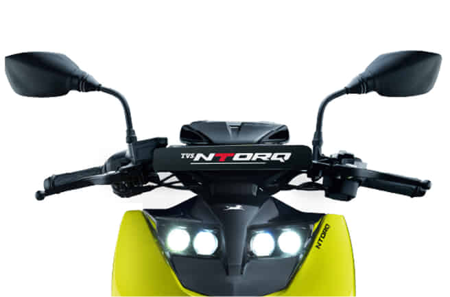 TVS NTorq 150 Sharp & Sporty Design with LED DRLs