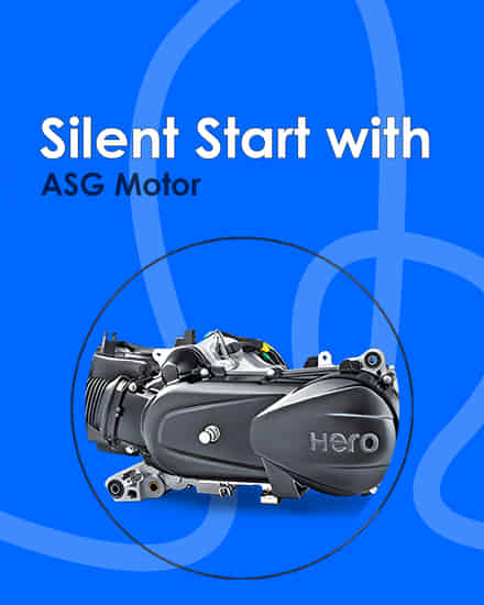 Hero Splendor Plus Xtec Silent Start with ASG Motor 