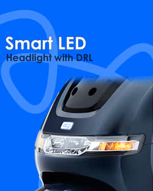 iQube Electric Smart LED Headlight with DRL